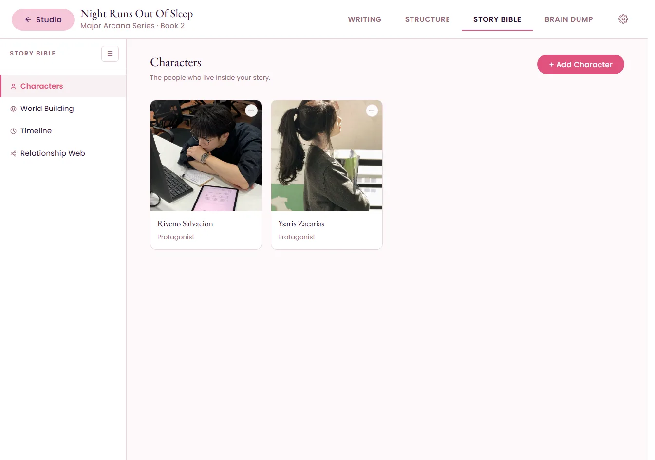 OurSpace story bible